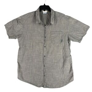 Columbia Short Sleeve Shirt Men XL Button Front Outdoor Travel‎ Trail Casual